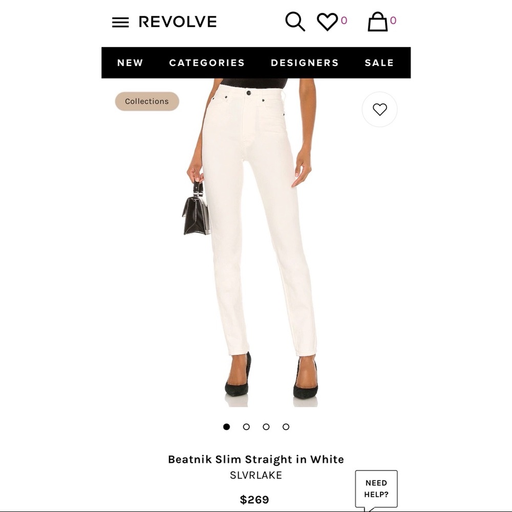 SLVRLAKE BEATHINK SLIM STRAIGHT WHITE